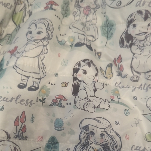 Disney Light Floral Puffer Jacket - Picture 4 of 8